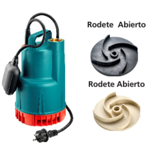 Bomba sumergible para drenaje. Impulsor abierto KSB